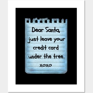 Letter to Santa, funny Posters and Art